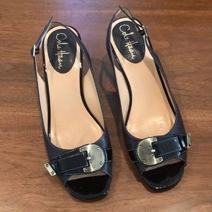 Cole Haan Nike Air Brown Slingback Heels